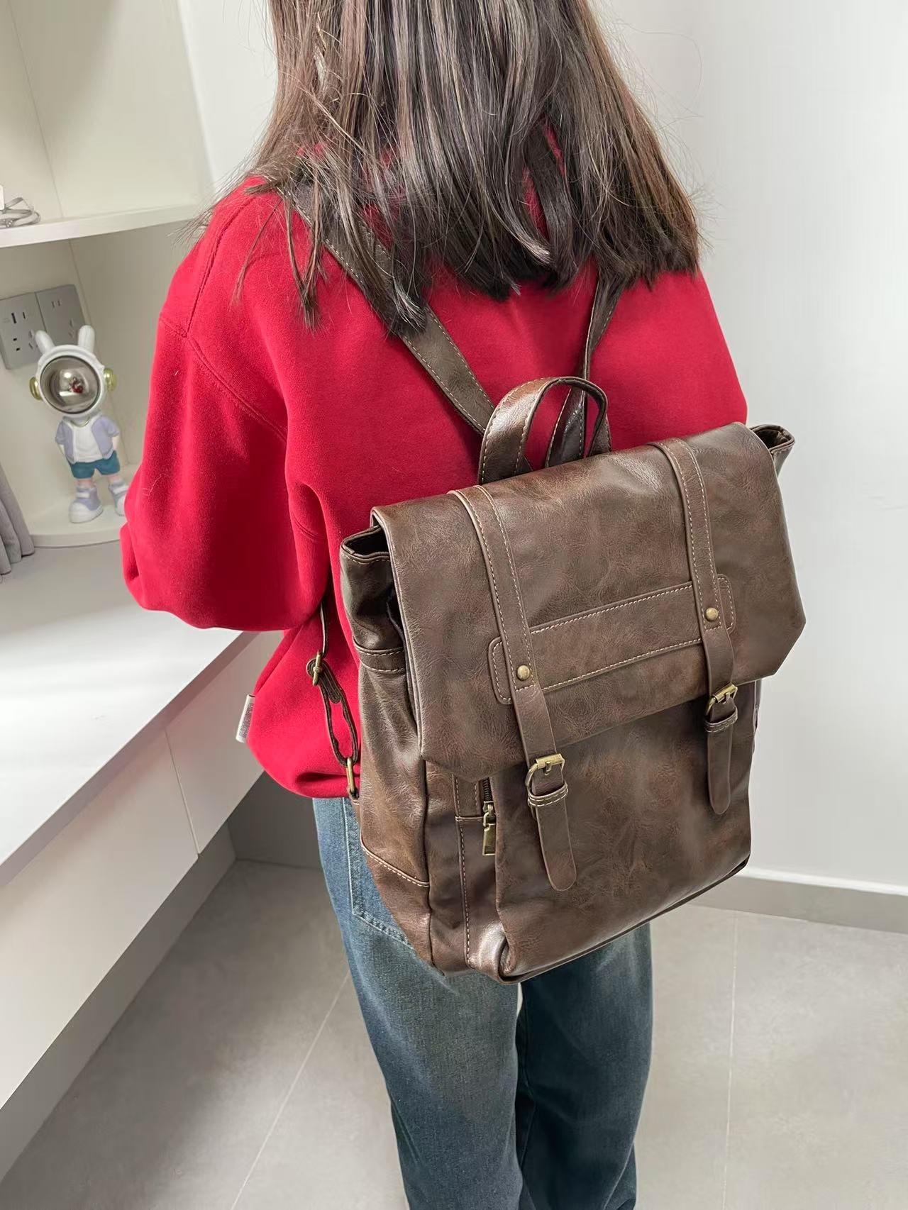 Japanese Style JK Uniform School Backpack 2025 New Vintage Cambridge Bag College Student Shoulder Bag Messenger Bag