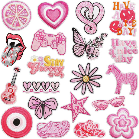 Cowboy Hat Patches Xiao Tian Pink Python Embroidered Cloth Sticker Cowboy Hat Em