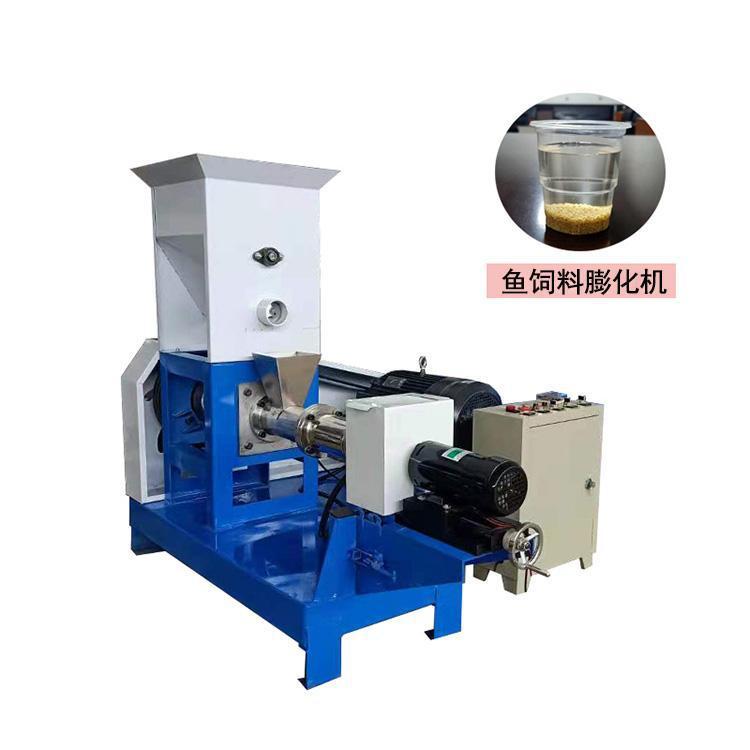 宠物饲料膨化成型机 鱼饲料颗粒机 漂浮水产鱼饲料机使用寿命长