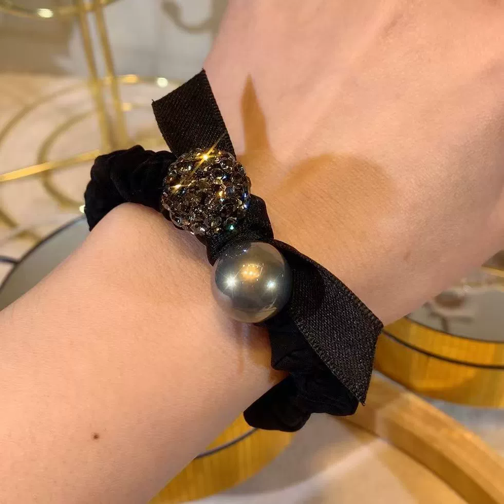 Заколка с бантом, резинка для волос, хвостик, стиль Chanel, интернет-знаменитость