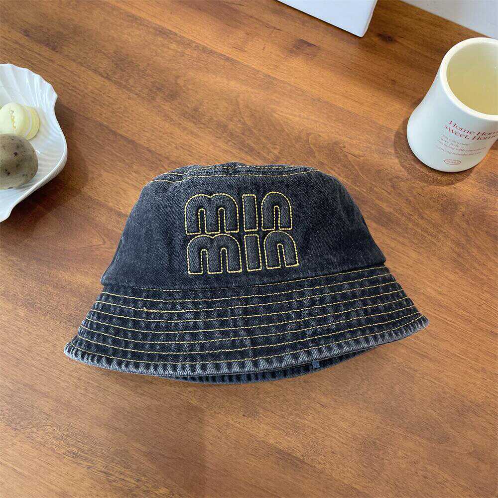 Inswind retro vaquero lavable sombrero pescador mujer estilo coreano versátil cara pequeña sombrero de viaje sombrero de sol de vacaciones