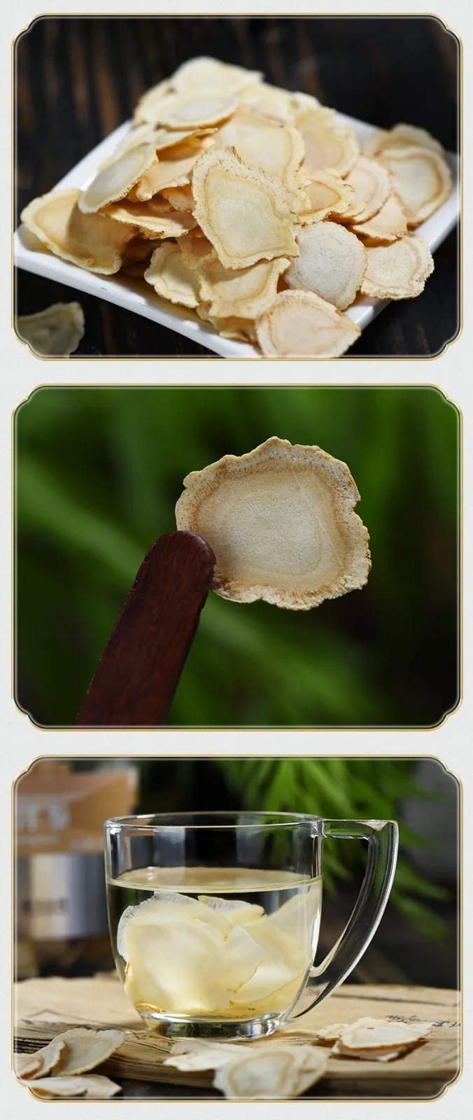American Ginseng Slices Xi Yang Shen 50g Dried Panax quinquefolius Root for Tea and Soup overview