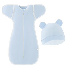 外贸新生儿T字型襁褓婴幼儿睡袋宝宝抱被春蚕包被产房包巾