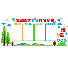 教室布置神器装饰初高中小学作品展示栏边框学习园地班级文化墙贴