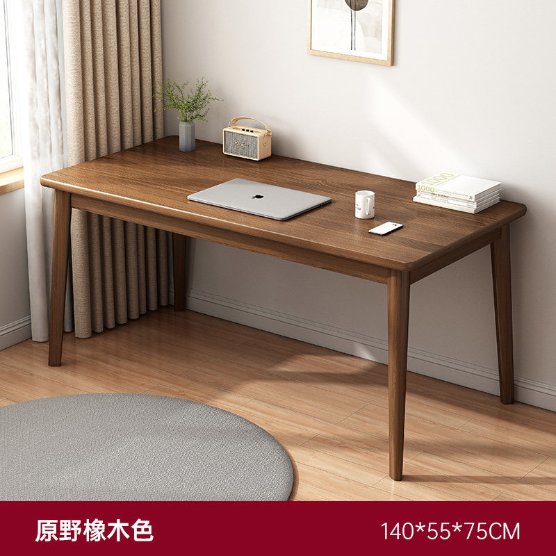 Mesa de escritorio estrecha de pierna de madera sólida dormitorio rectangular para estudiantes estudio escritorio de escritorio escritorio de oficina escritorio de computadora escritorio