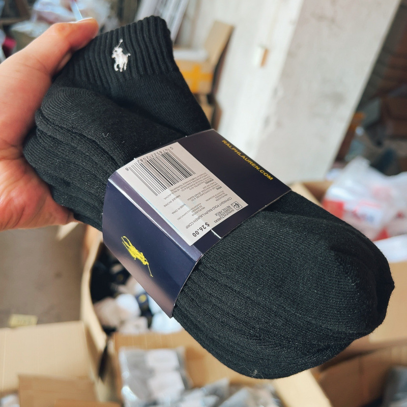 6 쌍 블랙 미디엄