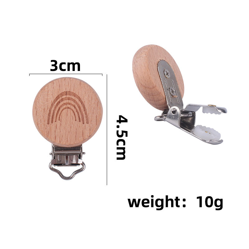 Suministros para bebés de haya de dibujos animados Arco Iris forma chupete clip creativo DIY chupete cadena accesorios de joyería