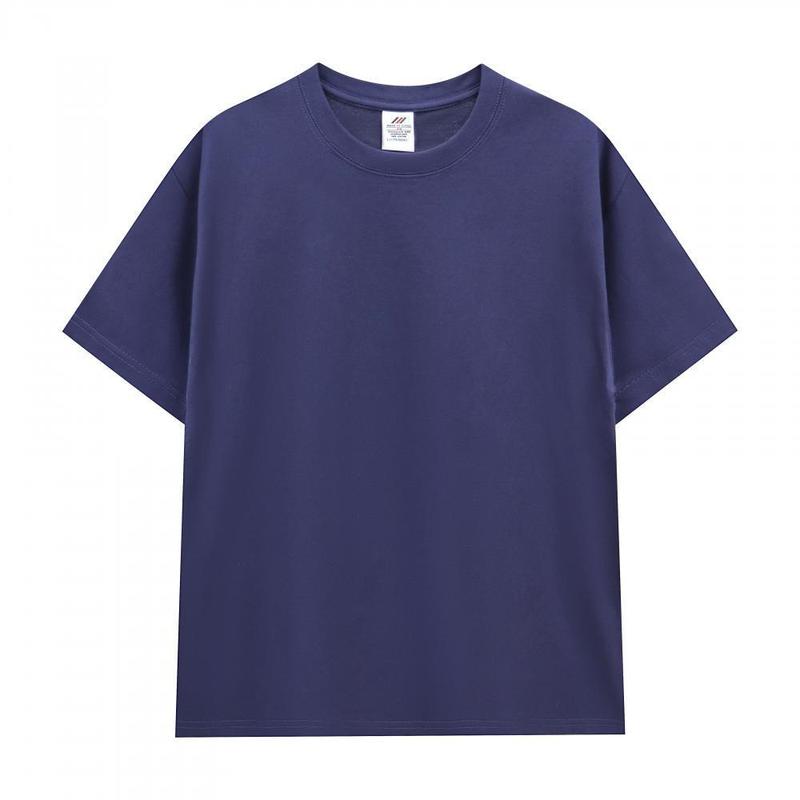 純綿重ポンドtシャツ240g男女ゆるい新疆綿丸襟カップルのシャツの上着の純色の日本半袖t|undefined