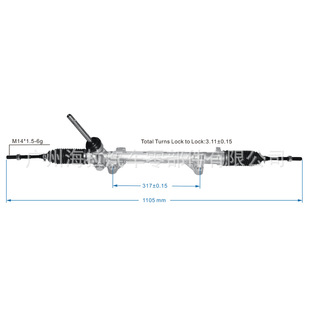 Applicable to Nissan X-Trail 2001-steering gear 49001-8h92b 49001-8h900