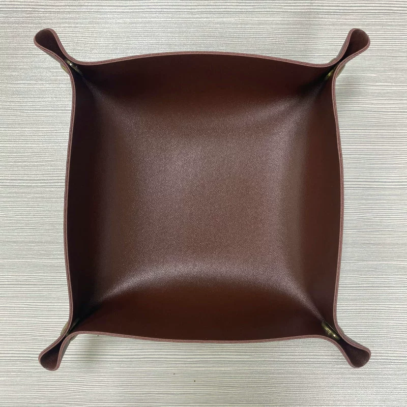 Подставка для стола из кожи G — стиль Nordic INS, 15x15/20x20/25x25 см, хранит ключи, косметику и украшения