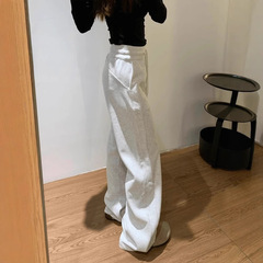 阔腿卫裤2025新款秋冬款bf慵懒风阔腿裤女松弛感直筒休闲运动裤子
