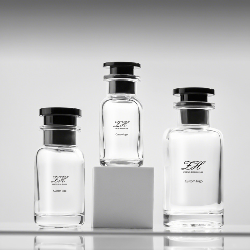 简约圆柱卡口香水瓶30ml50ML100ML玻璃喷雾瓶透明