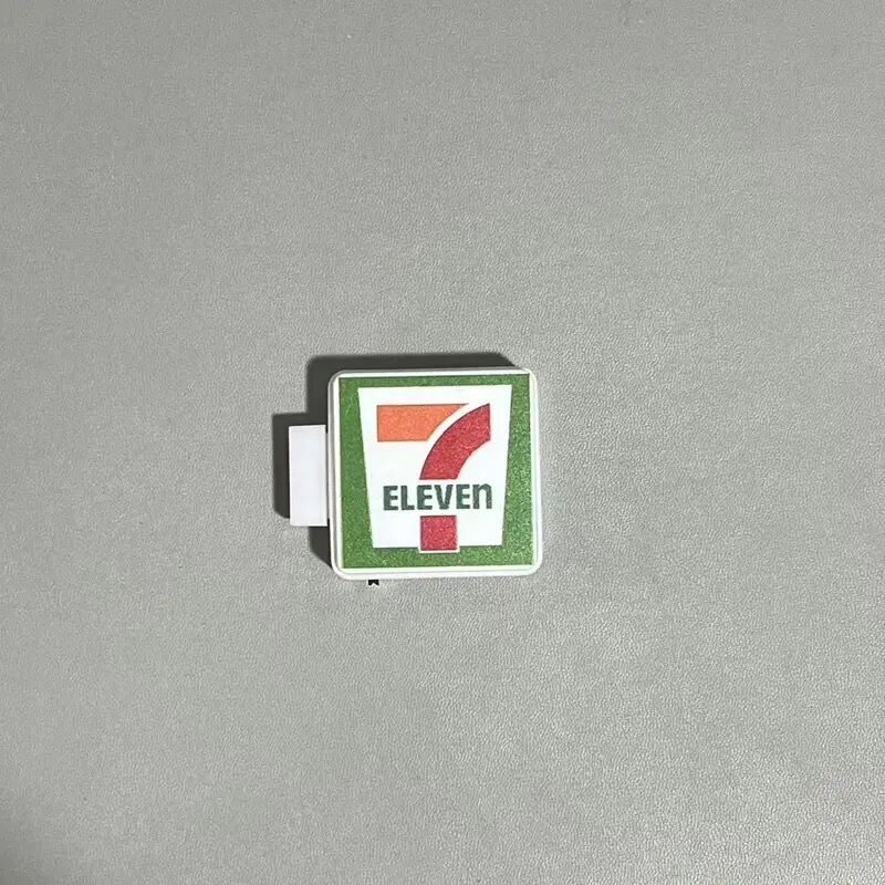 发光磁吸模型微缩装饰摆件卧式冰箱迷你711冰箱贴冰柜便利店创意|undefined