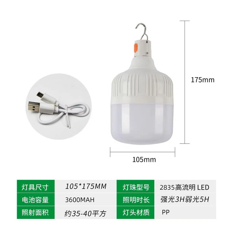 批发价摆摊夜市灯不插电超亮led照明灯无线户外应急锂电池露营灯|undefined