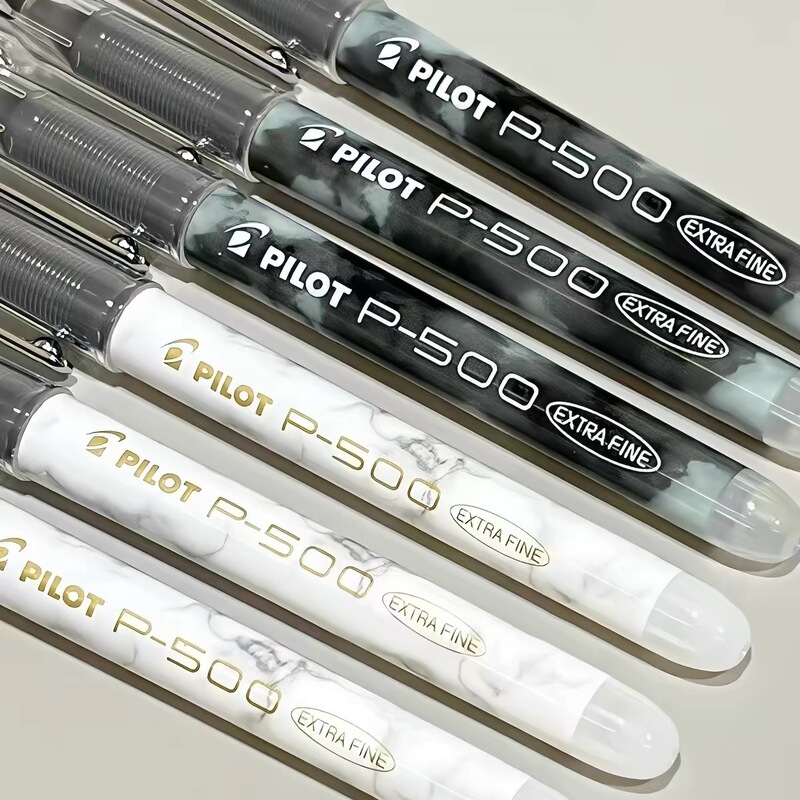 Japan Pilot P500 Gold Label Marble Pattern Limited Edition Gel Pen Bl-P50 Student Exam Pen Japan Pilot P500 Gold Label Marble Pattern Limited Edition Gel Pen Bl-P50 Student Exam Pen