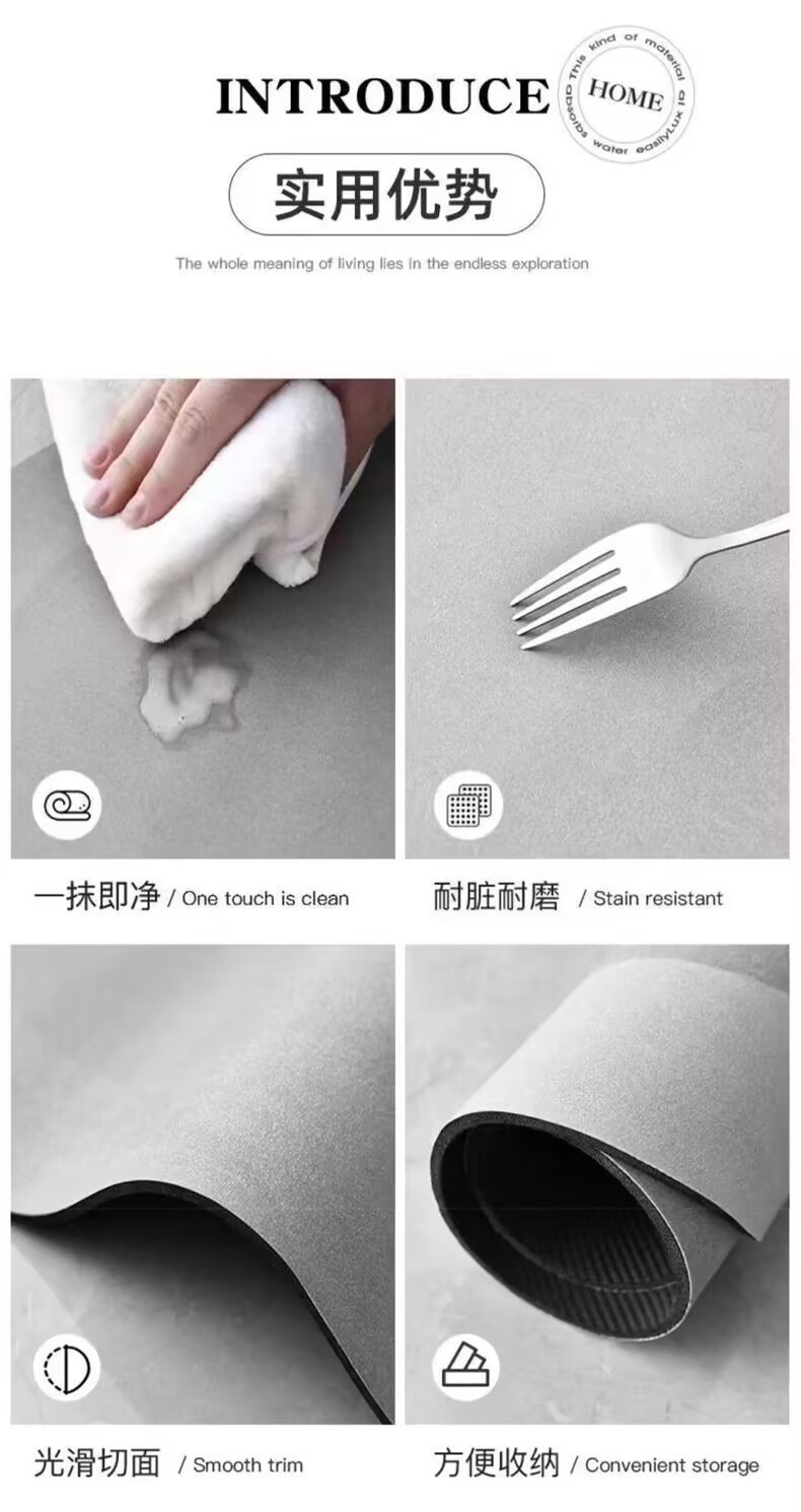 Dust-Removing Carpet at the Bathroom Entrance, Diatom Mud Cartoon Floor Mat, Entrance Door Mat, Anti-Slip, Water-Absorbent Foot Mat at the Entrance