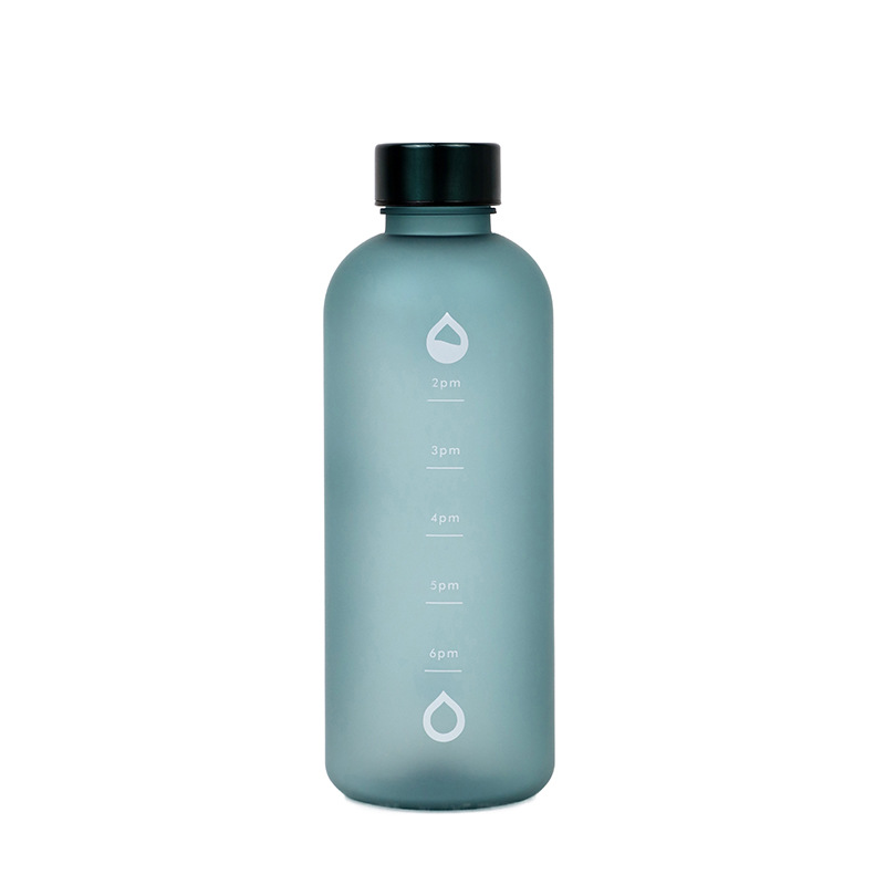 Taza de plástico de color sólido simple y de alto nivel, taza de agua espacial de gran capacidad, taza de agua esmerilada de alta calidad