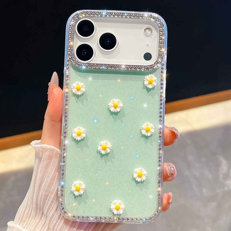 奢华闪钻小邹菊适用iPhone17Promax苹果16闪粉15全包14手机壳跨境|undefined