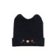 Women's cute cat ear knitted hat big head circumference postpartum moon hat warm face small pullover cold hat autumn and winter hat