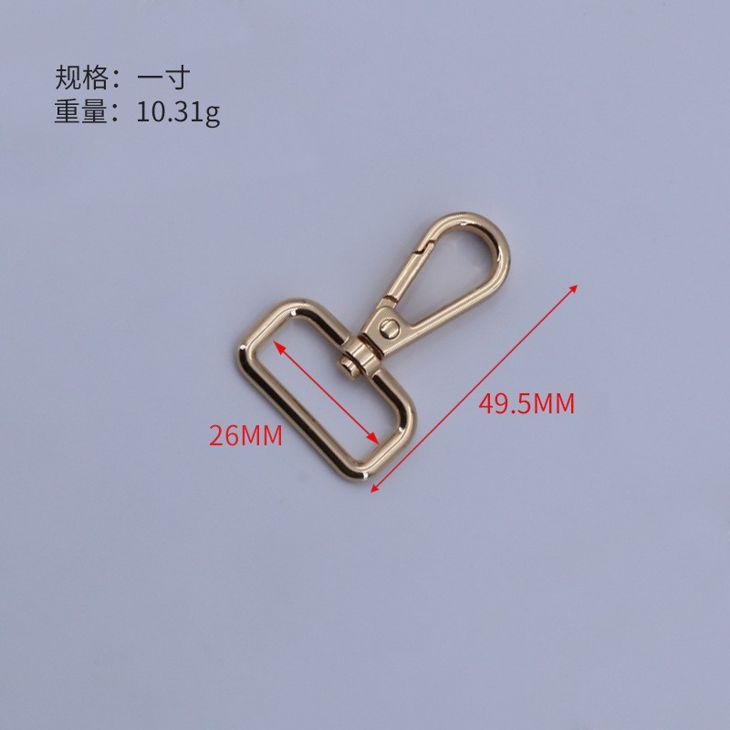 亜鉛合金製ライトゴールド角型バックル、バッグ、メンズバッグ、リボン留め具、バックパック調節用ショルダーストラップ、大型ロープ用バックル|undefined