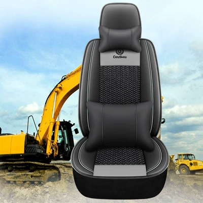 Universal seat cover, Sany, Doosan, Caterpillar, Hitachi, Kobelco - gray-deluxe-edition-order-remarks-model-number