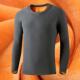 fleece-lined Thermal Underwear Base Shirt Men's Autumn and Winter Thickened Gold Velvet Long-sleeved T-shirt Slim-fit Round Neck Men's Autumn Clothes