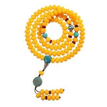 天然黄菩提手串108颗男女精磨菩提根文玩国风复古源头工厂批发价