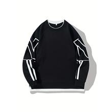 L 28623 Men's Long Sleeve Round Neck Top ƴ�ӈA�I���� ��