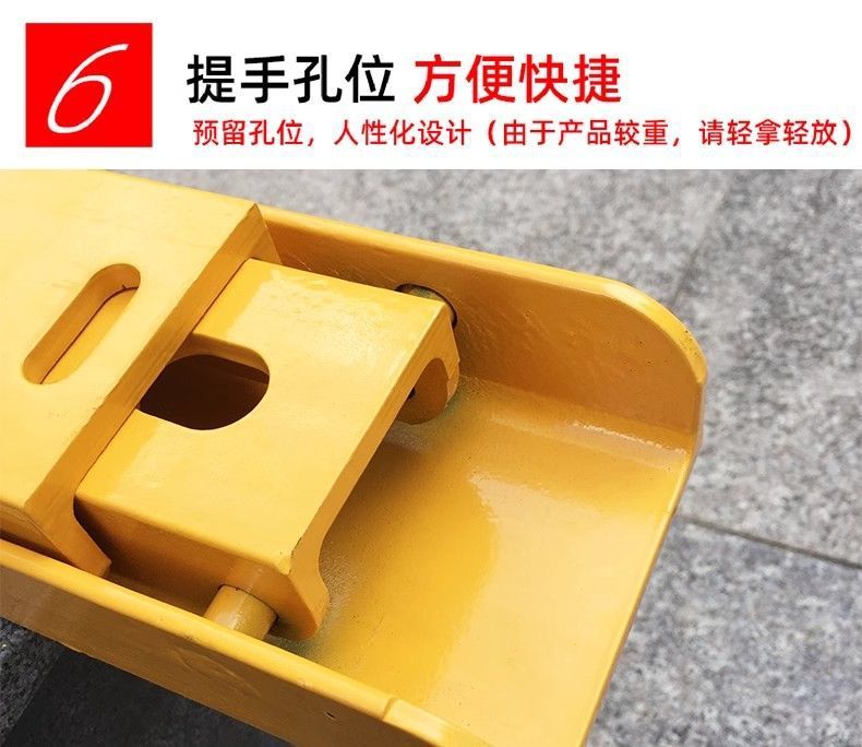 Channel steel triangle parking space lock ground lock ground pile parking space anti-occupation parking pile parking lock car stopper