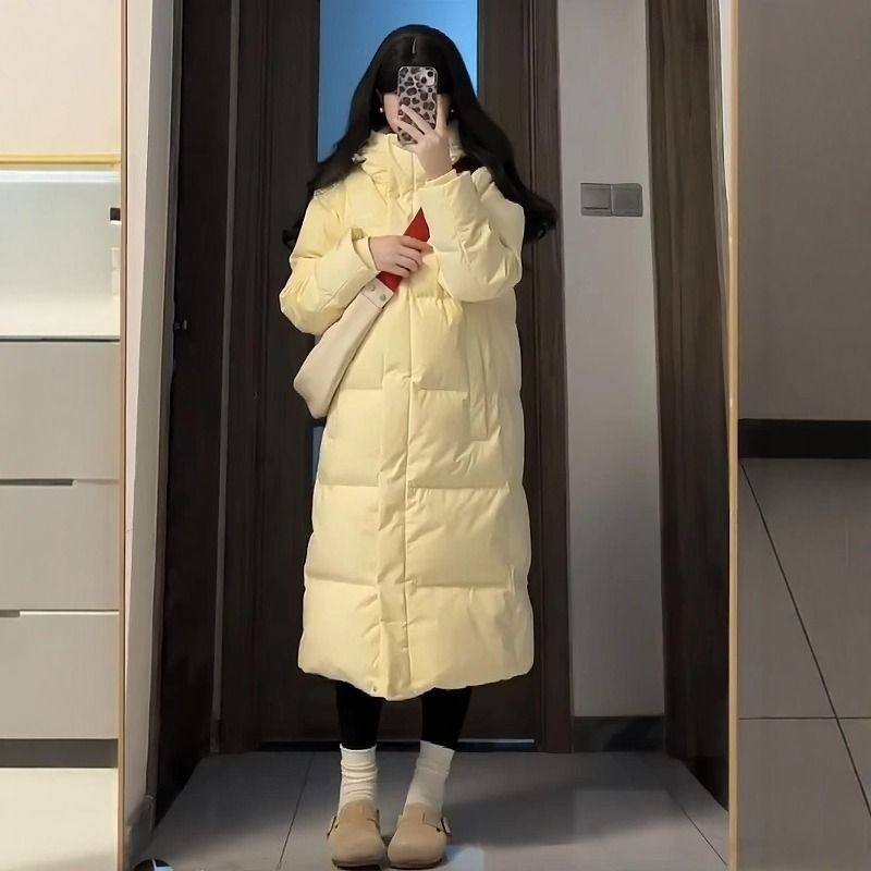 中戏羽绒棉服女中长款2025年冬季新款加厚过膝棉衣棉袄高级感外套|undefined