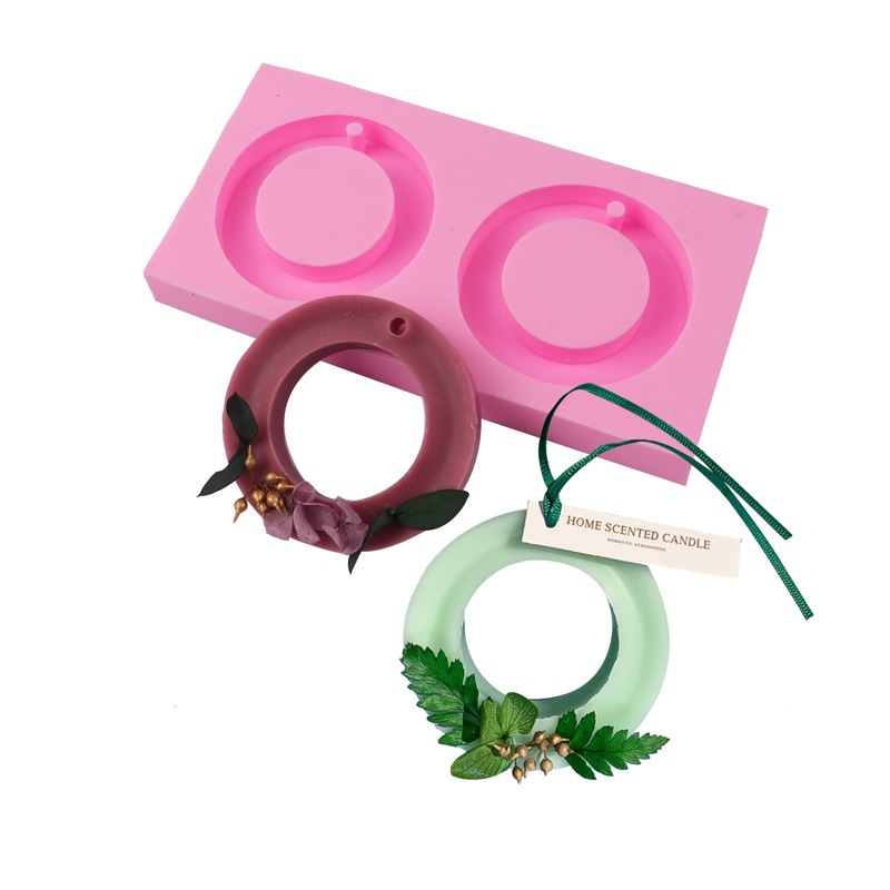 Bricolaje molde de silicona aromaterapia yeso jabón hecho a mano hoja de cera aromaterapia lista molde epoxi utensilios para hornear fabricante