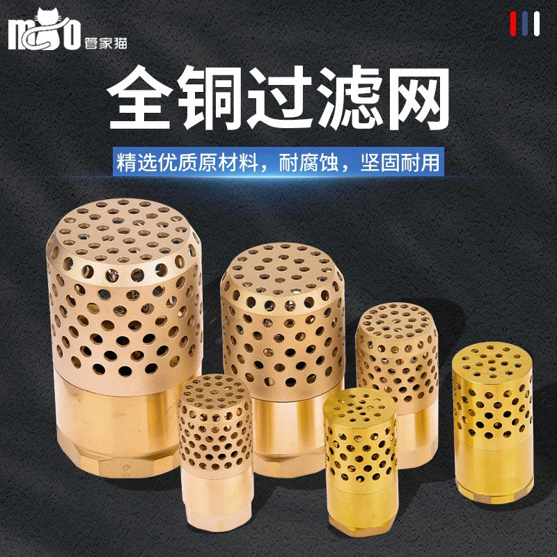 Huamao всасывание воды diy насос обратного клапана нижний клапан полностью медная дверь с фильтром