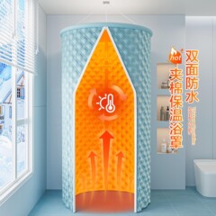 冬の風呂保温風呂カバー大人の赤ちゃんは保温風呂帳を厚くして穴を開けない綿風呂カーテンセットがとても厚いです。