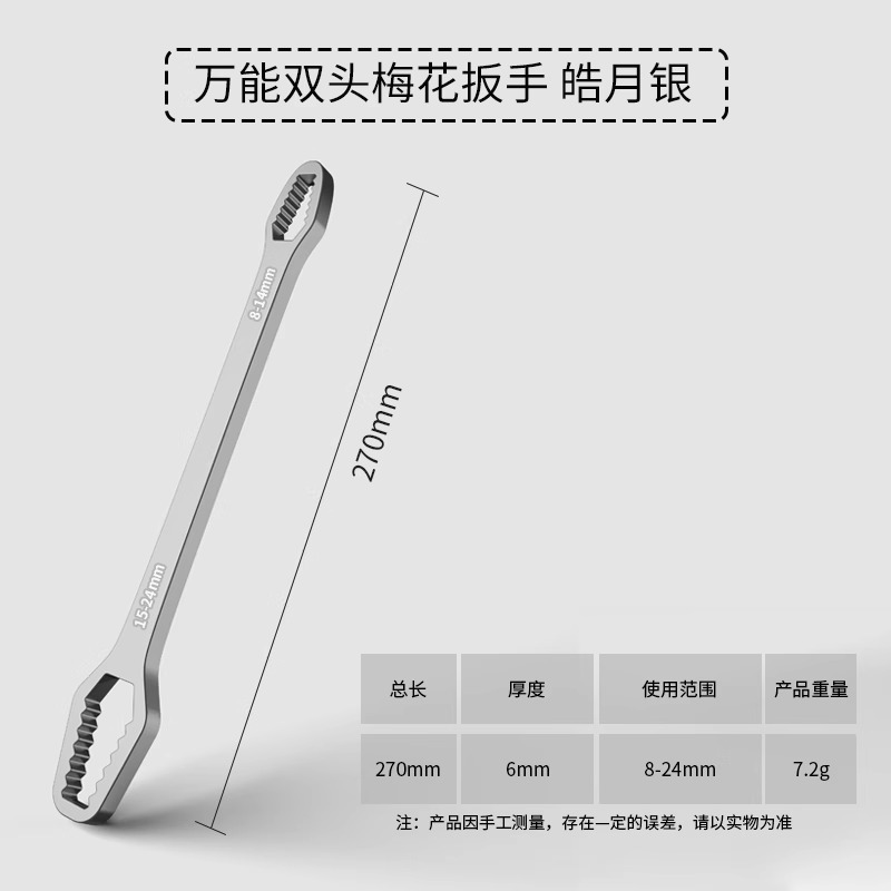 多功能梅花扳手多用多能双头呆头自紧8-22mm扳手工具套装活动扳子|undefined