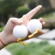 Yellow rope white ball