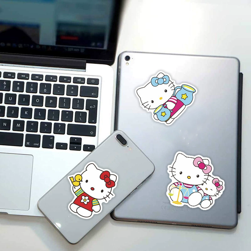 Hello Kitty, милые детские водонепроницаемые наклейки, стикер для чемодана