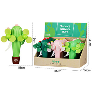 Toy Cactus Double-Headed Fan, Mesh Cover, Water Spray, Fruit Hand-Pressed Fan, Manual Fan, Pineapple Hand-Pressed Fan