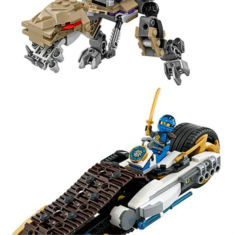 Совместимо с конструктором Lego Ninjago, четырехведенная трансформированная карета 70595, игрушки, кросс‑бордер Ninjago