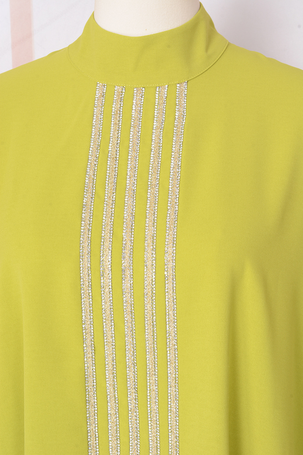 Cross-border E-commerce Arab Abaya Dubai Muslim Middle Eastern Fashionable And Elegant Rhinestone Embellished Robe Dress_ecoleips.com