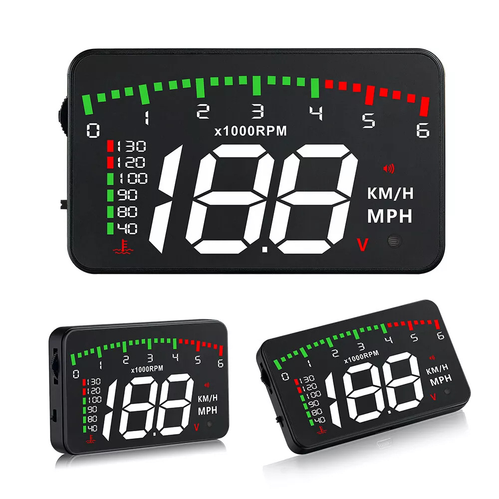 Hud Car Head-Up Display Displays Speed, Rpm, Water Temperature, and Voltage with 4 Practical Functions A900 Cross-Border