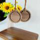 Creative DIY Car Enlargement Wood Tag Aromatherapy Round Walnut Enlargement Wood Chip Essential Oil Enlargement Wooden Plate