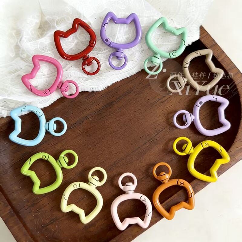 New Gradient Kitten Rotating Spring Buckle Keychain DIY Handmade Material Accessories Jewelry Bag Accessories Wholesale New Gradient Kitten Rotating Spring Buckle Keychain DIY Handmade Material Accessories Jewelry Bag Accessories Wholesale