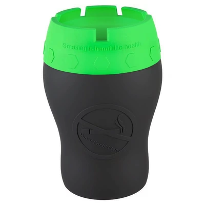 Silicone Car Ashtray Is Flame Retardant, Car ashtray - green