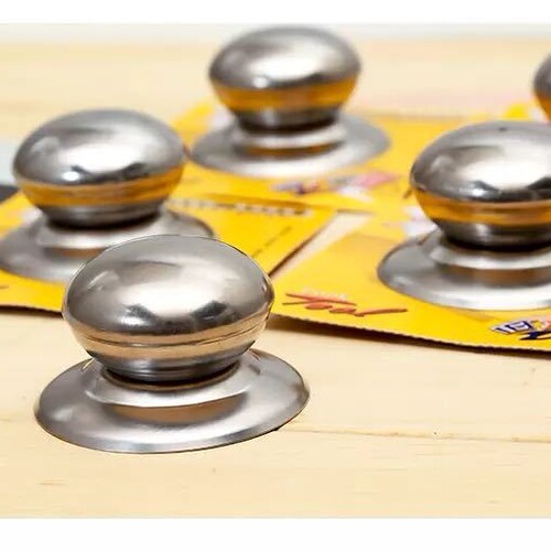 Stainless steel pot lid handle anti-scald glass pot lid handle knob pot lid top bead pot lid cap universal pot lid head accessory
