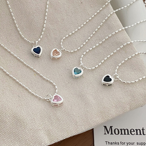 Women's Light Luxury Minority Heart Lock Necklace  New Style Fashion Influencer High-End Design Sense Necklace Trend