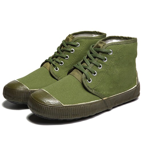 Factory-direct supply rubber bottom camouflage Liberation shoes for farmland construction sites, yellow sneakers for students' military training, dropshipping one piece at a time.