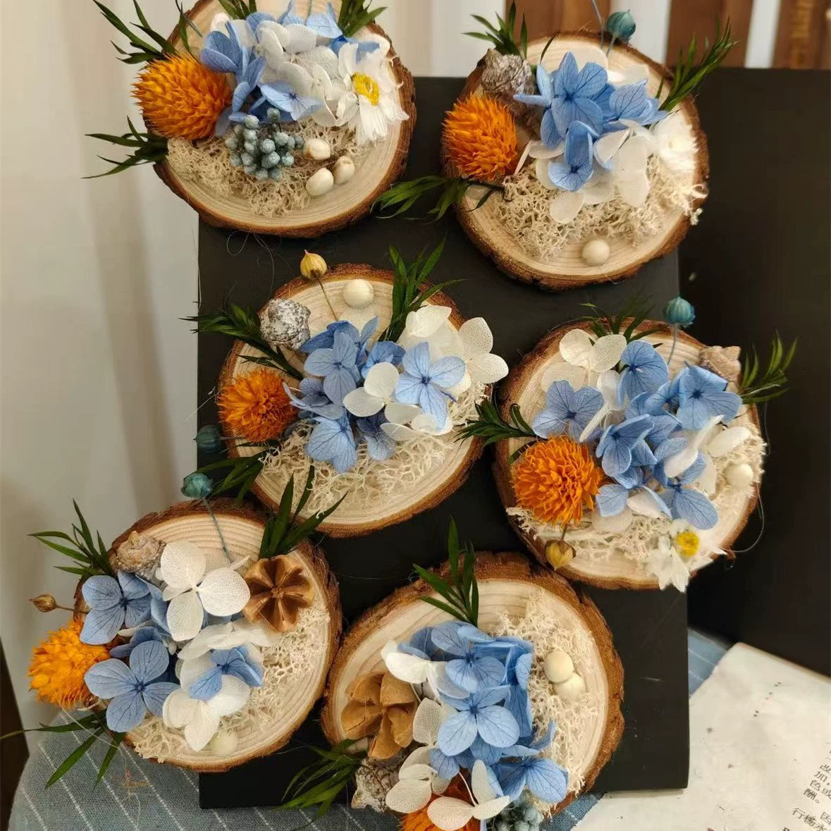 Сушеные цветы, настоящие растения, наклейки для холодильника своими руками, образцы, сувениры, украшения для дома, стен, автомобиля, ручная работа