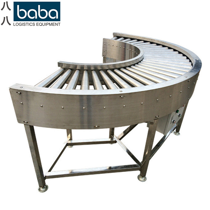 滚筒输送机多楔带滚筒线同步带动力滚筒线物流流水线电动传送带