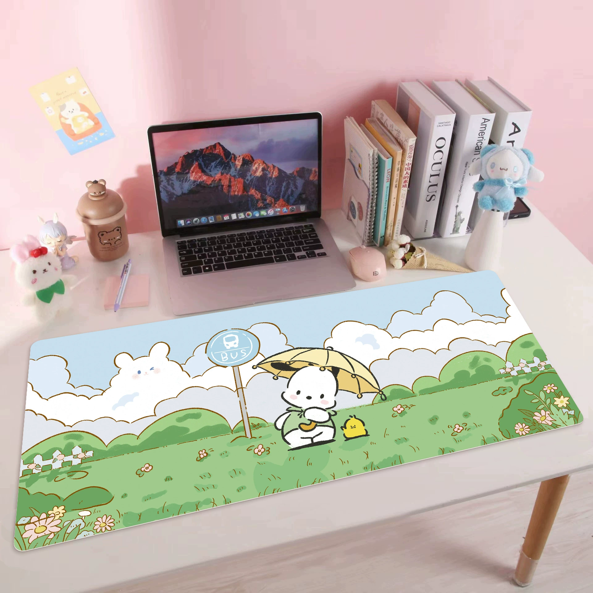 Коврик для мыши Cartoon большая мышь — большая симпатичная подкладка для ноутбука 60×30 / 80×35 см