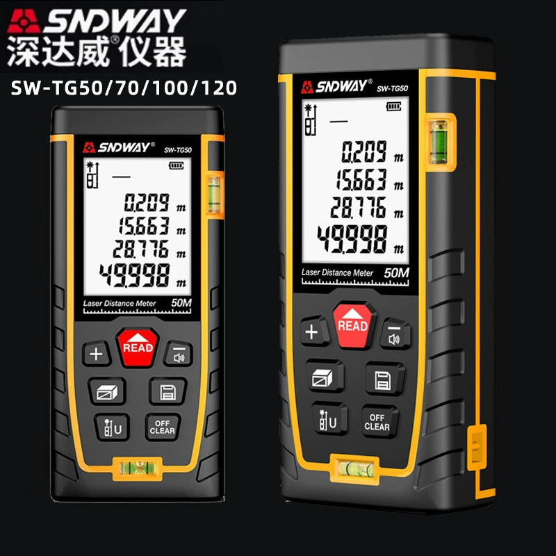 SNDWAY SW-TG50/70/100/ 120m лазерный дальномер с большим экраном, трансграничная внешнеторговая поставка